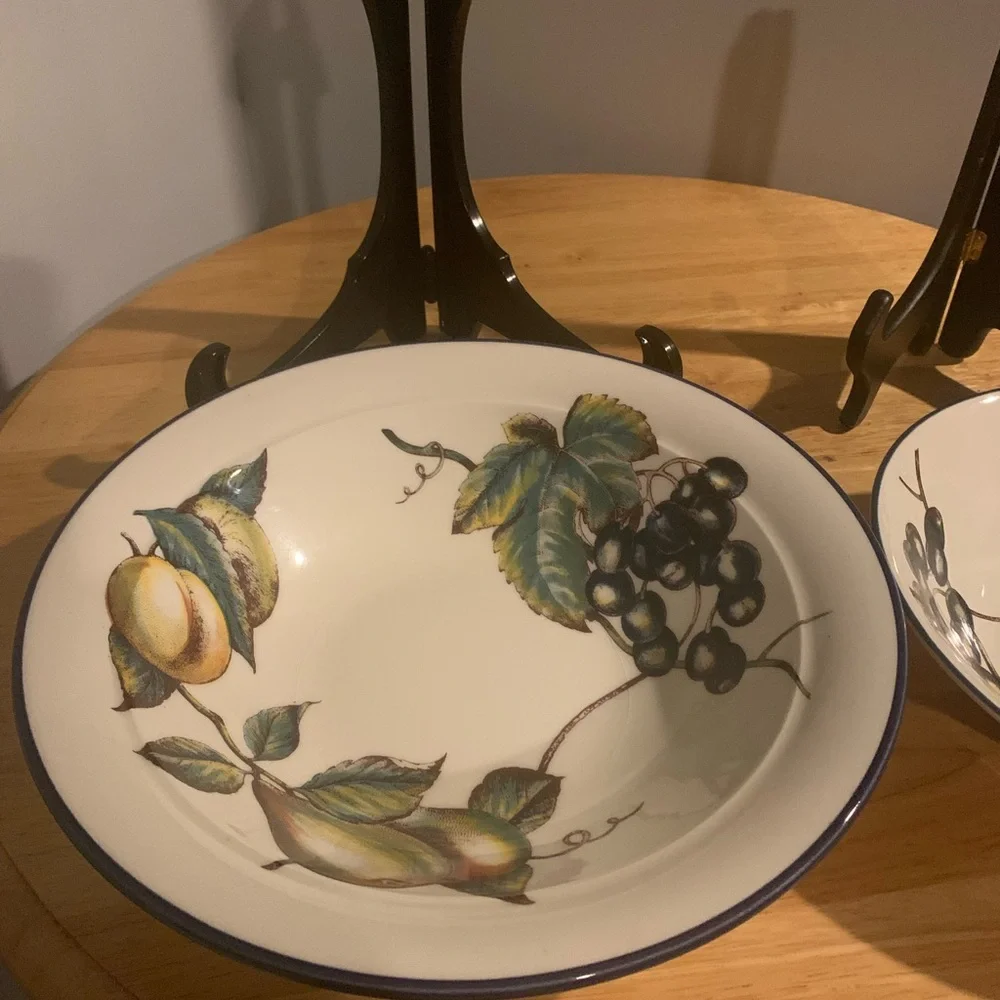Two Pier 1 Macintosh Earthenware Serving Bowls